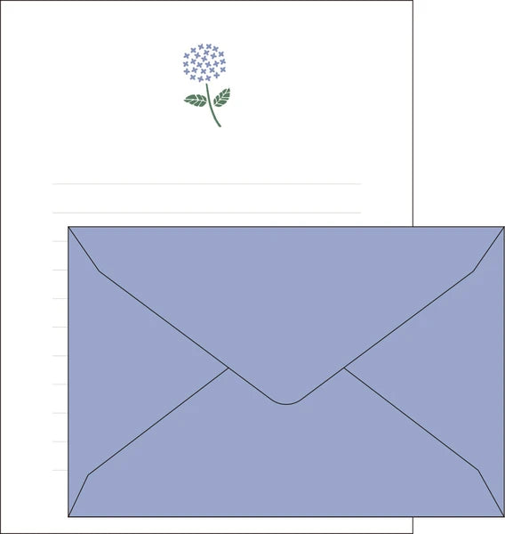 Matoka Mois et Fleurs Letter Set Ajisai