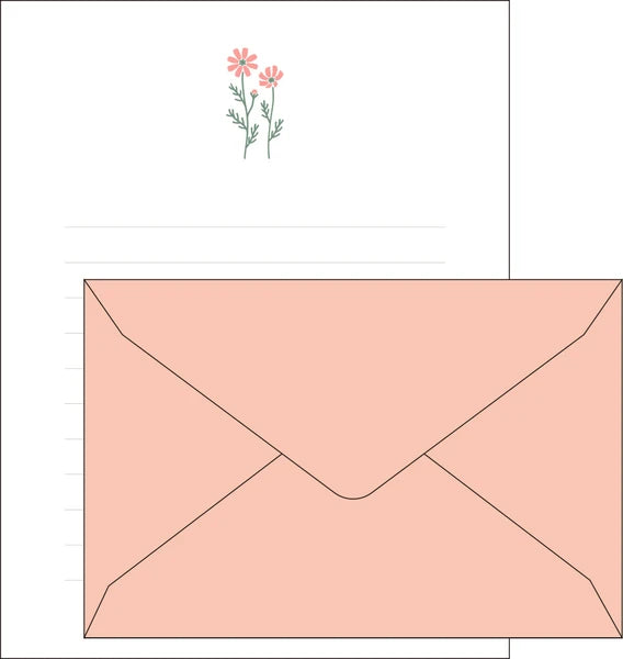 Matoka Mois et Fleurs Letter Set Cosmos