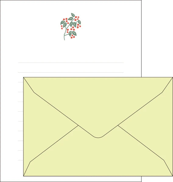 Matoka Mois et Fleurs Letter Set Checkerberry