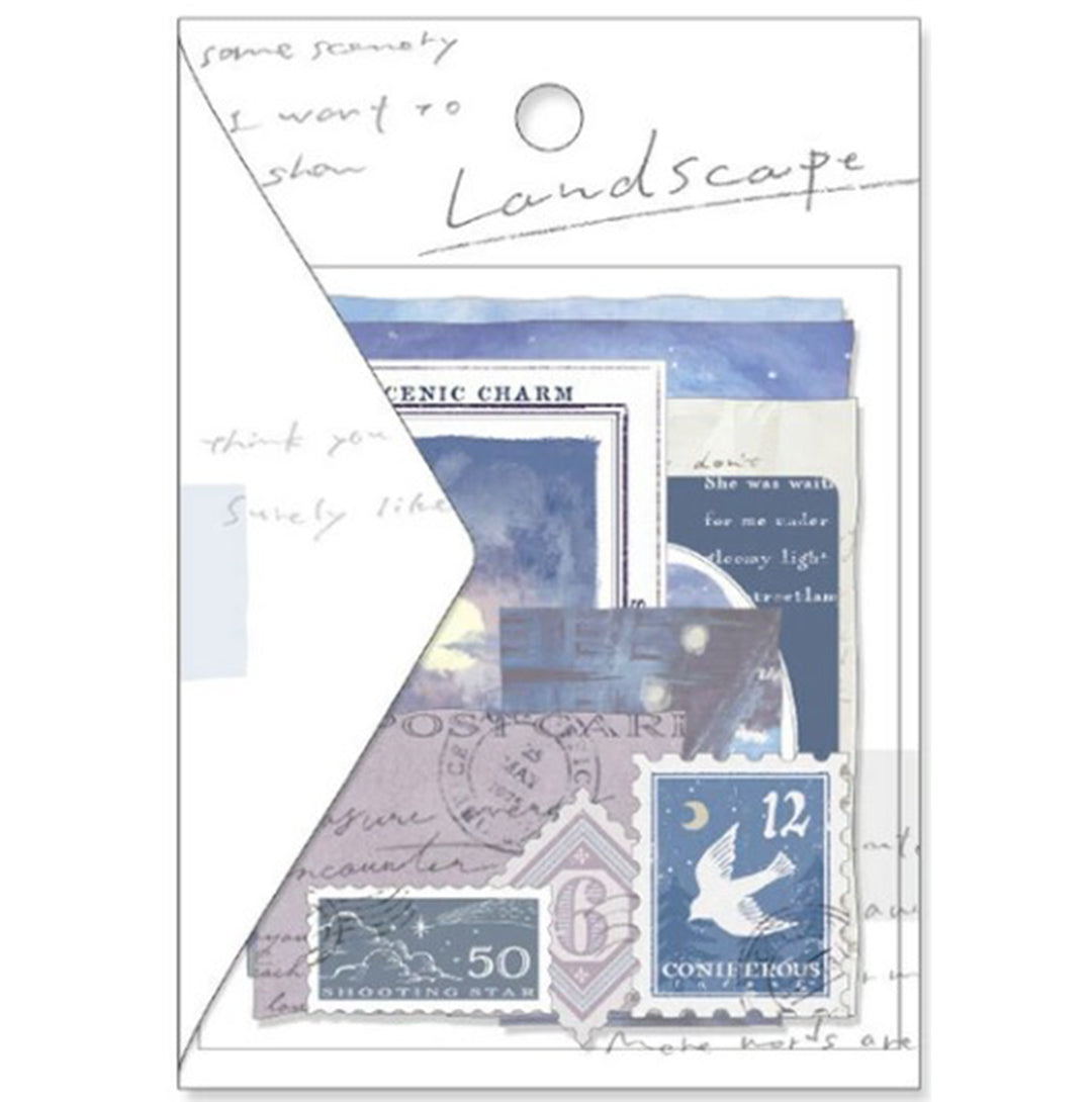 Mind Wave Landscape Stickers- Moonlight