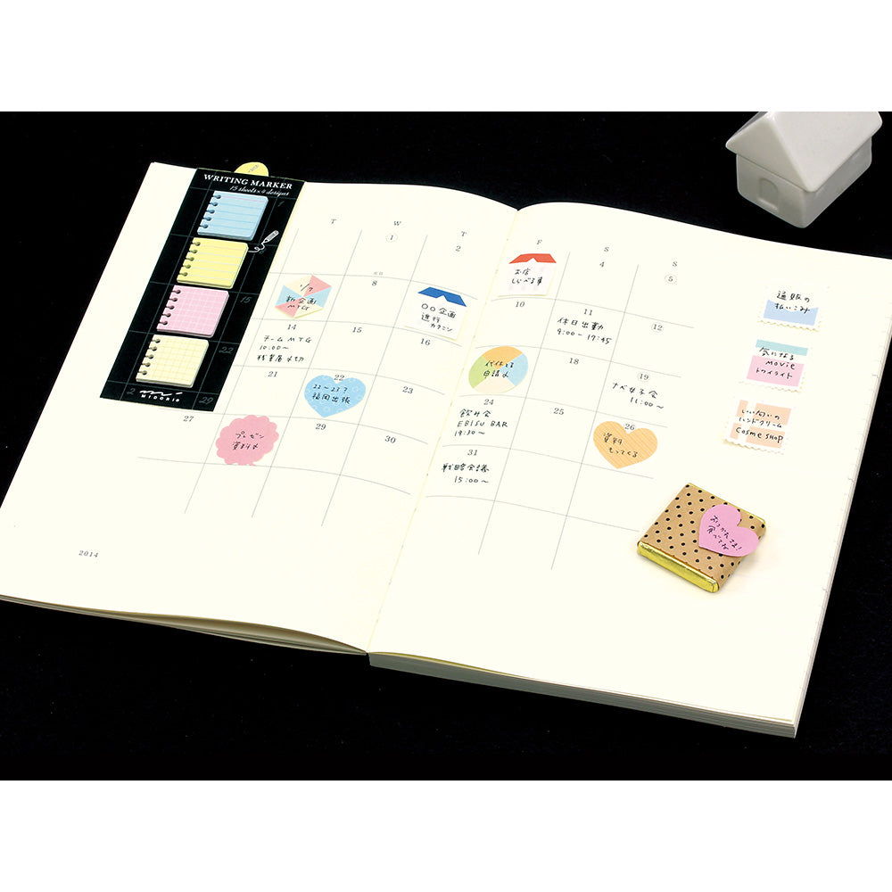 Midori Sticky Memo Block Message