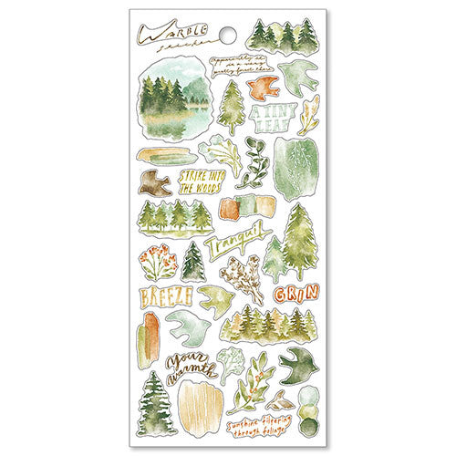 Mind Wave Warble Sticker Sheet - Green