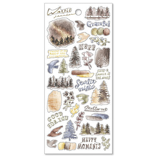 Mind Wave Warble Sticker Sheet - Gray