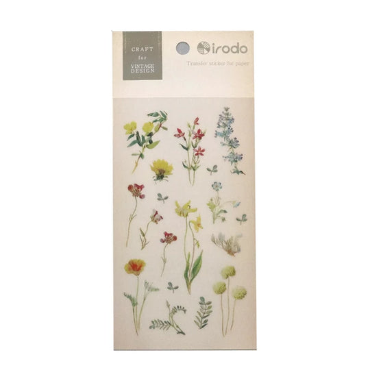 Irodo Paper Transfer Stickers - Wildflower