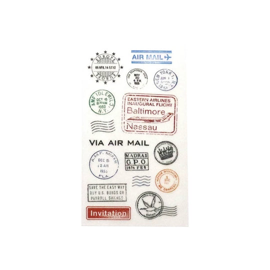 Irodo Paper Transfer Stickers - Postmark