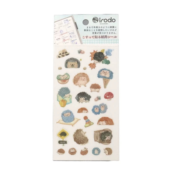 Irodo Planner Stickers Paper Transfer - Hedgehog