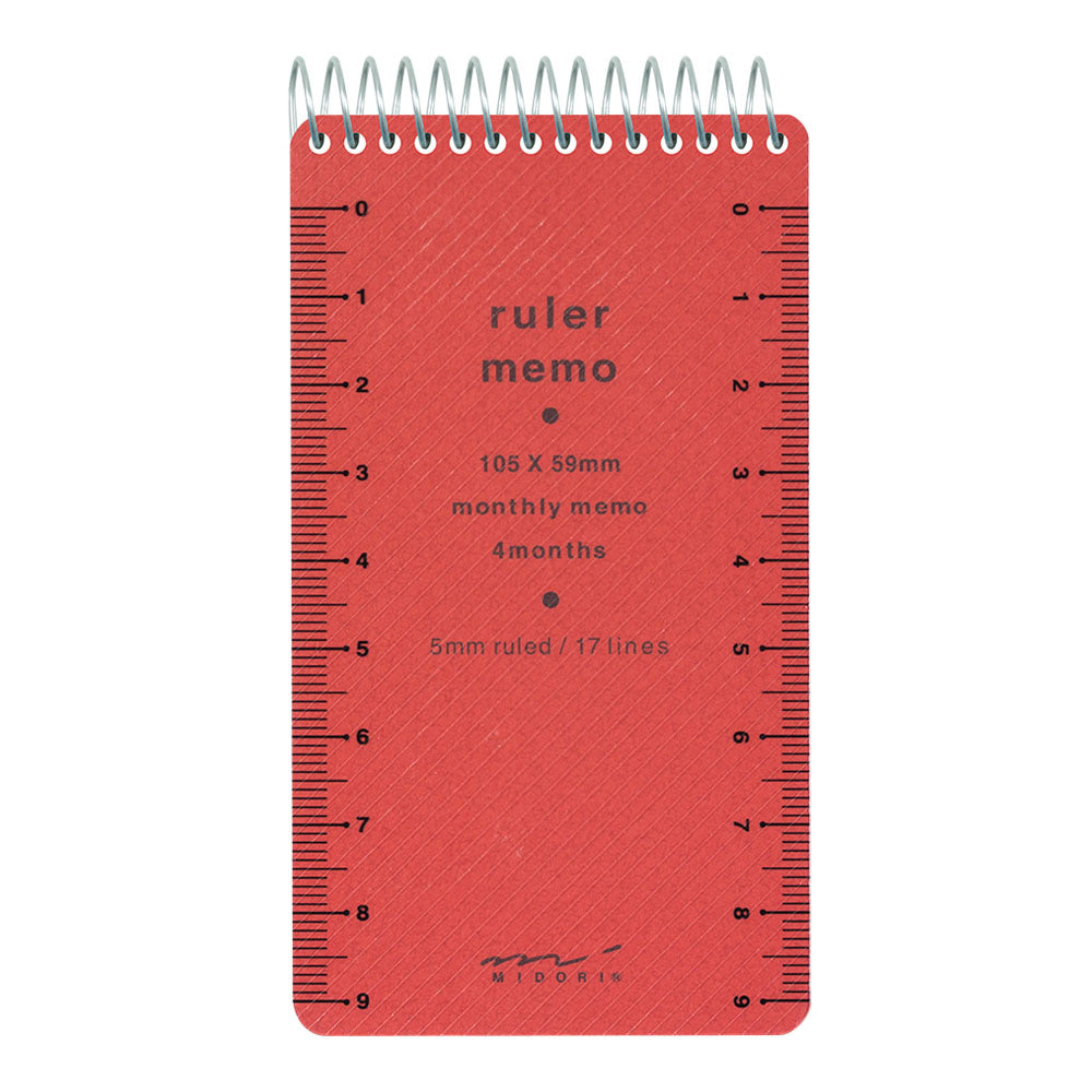 Memo Pad with Scale <S> Red