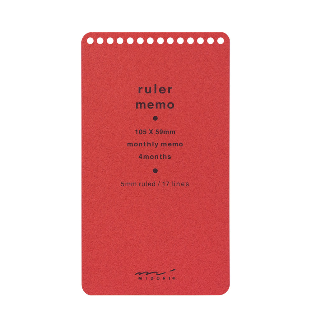 Memo Pad with Scale <S> Red