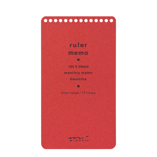 Memo Pad with Scale <S> Red