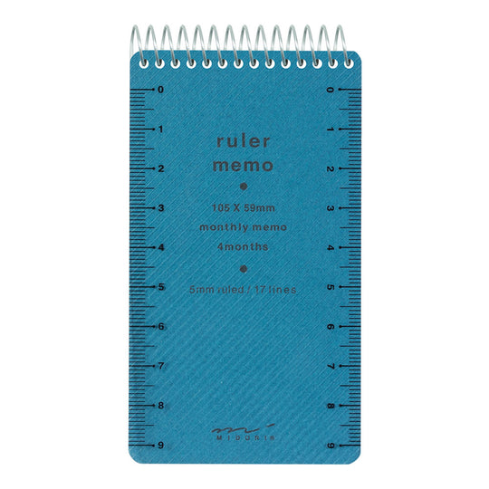 Memo Pad with Scale <S> Blue