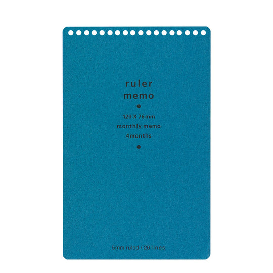 Memo Pad with Scale <M> Blue