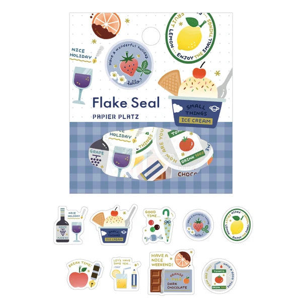 Papier Platz Eric Planner Stickers - Fruit Gold Foil