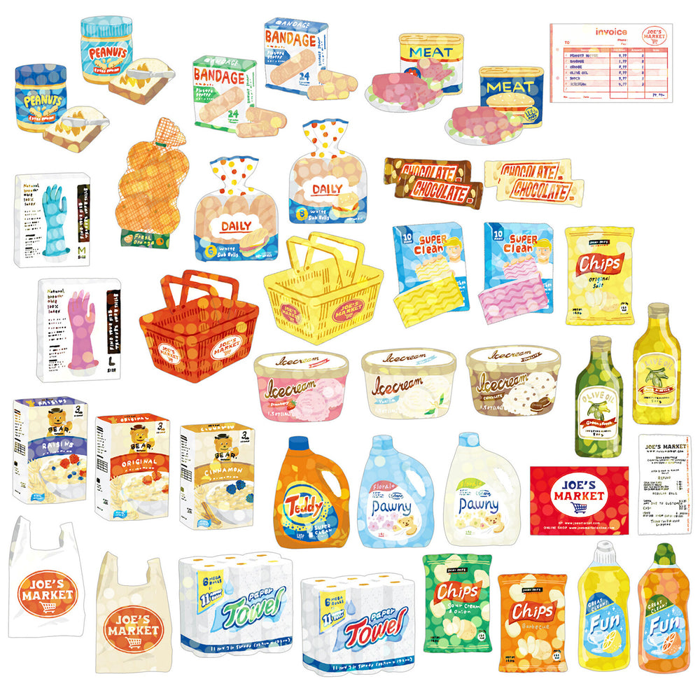 Haco Boxed Flake Stickers- Supermarket