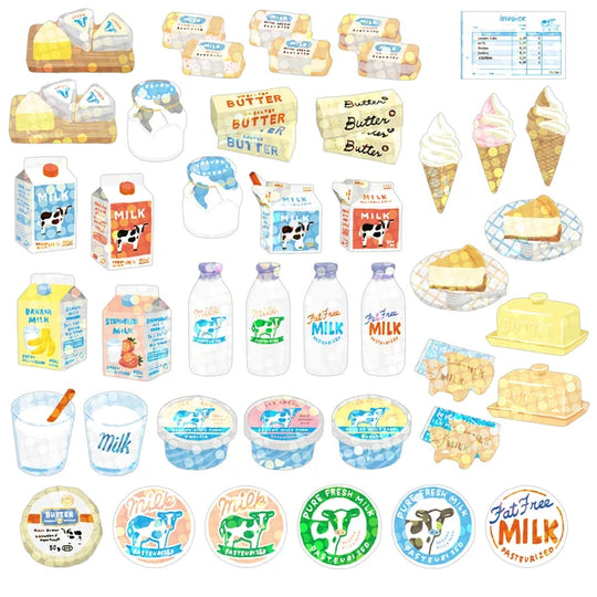 Haco Boxed Flake Stickers- Milk