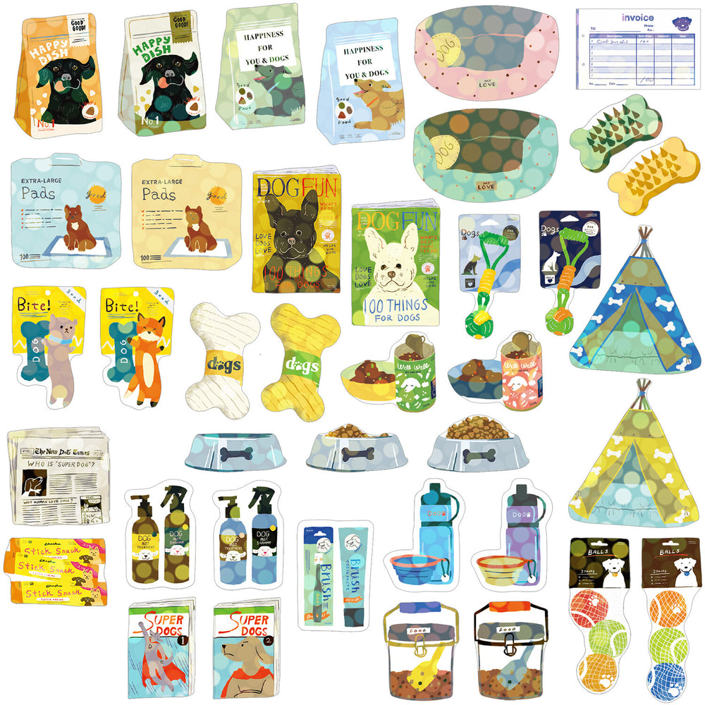 Haco Boxed Flake Stickers- Dog Supplies