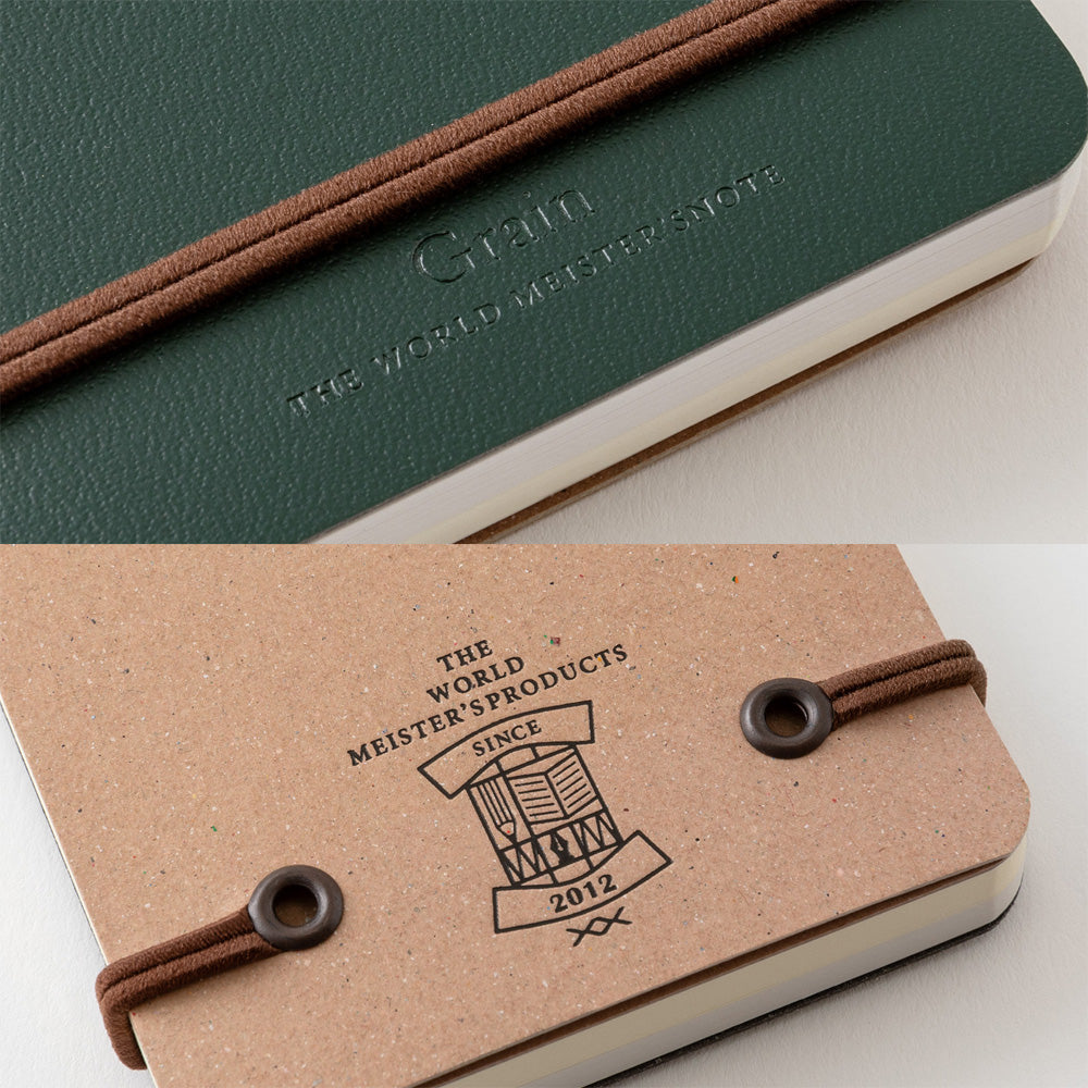 Midori WM Ring Memo Grain- Green