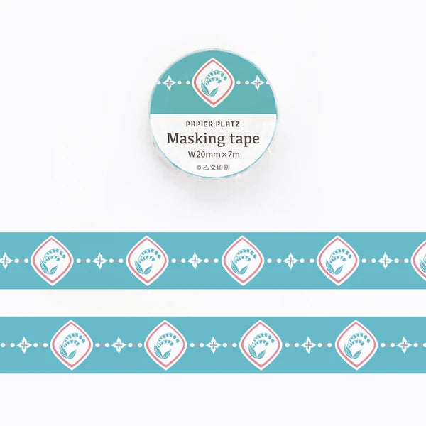 Papier Platz Otome Printing Washi Tape - Lily Of The Valley