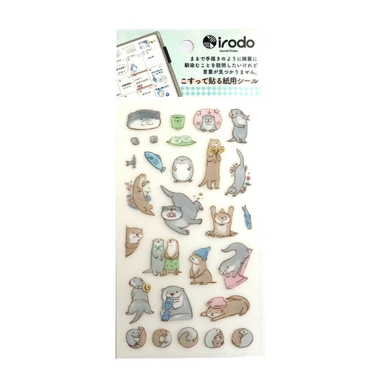 Irodo Paper Transfer Stickers - Otter Otter