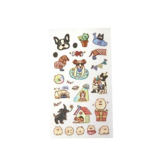 Irodo Paper Transfer Stickers - Sdogs Small Dog