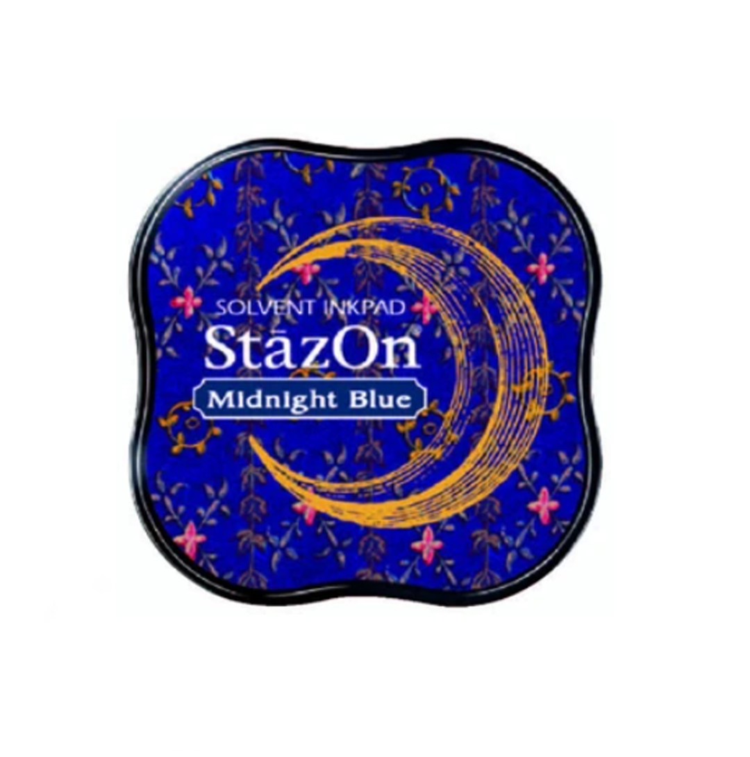 Tsukineko Stamp Stay On Midi - Midnight Blue