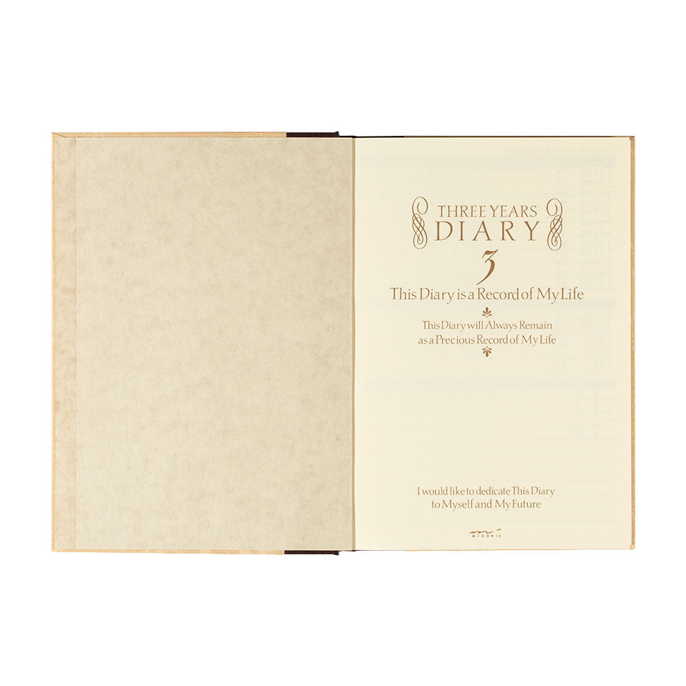Midori 3-Year Diary Classic