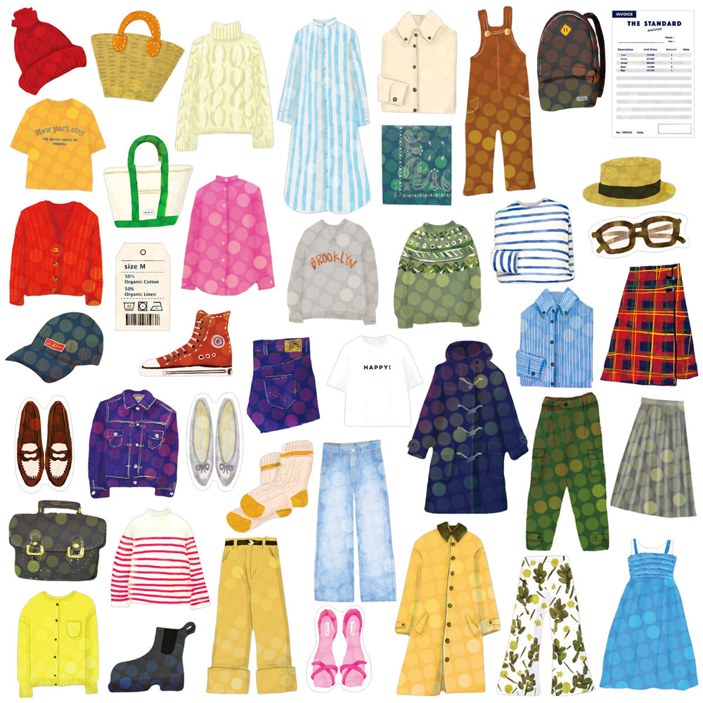 Haco Boxed Flake Stickers- Wardrobe