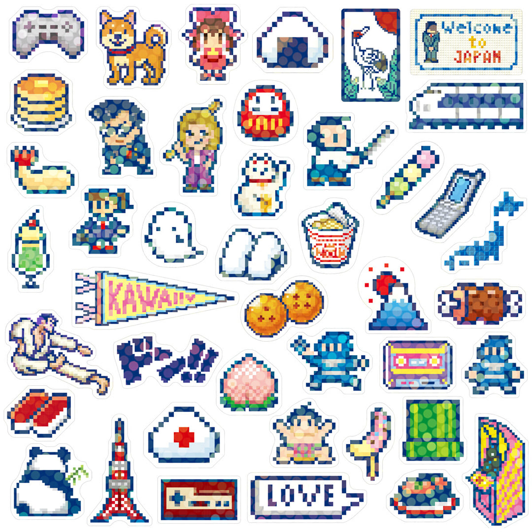 Haco Boxed Flake Stickers- Japanese Culture