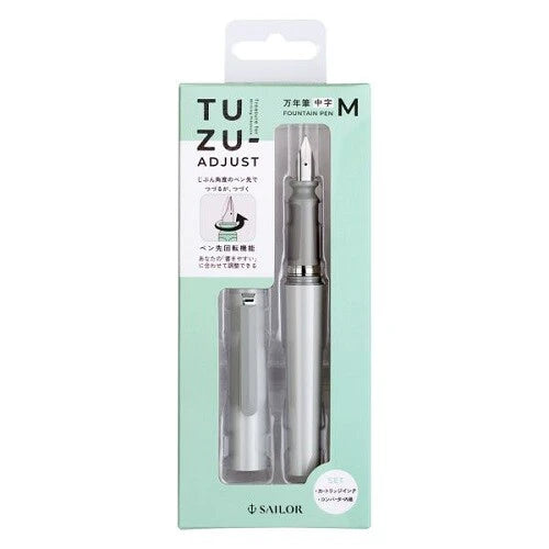 SAILOR Fountain Pen TUZU ADJUST Medium Type - Gray