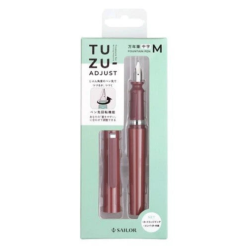 SAILOR Fountain Pen TUZU ADJUST Medium Type - Red