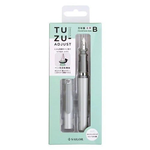 SAILOR Fountain Pen TUZU ADJUST Bold Type - Gray