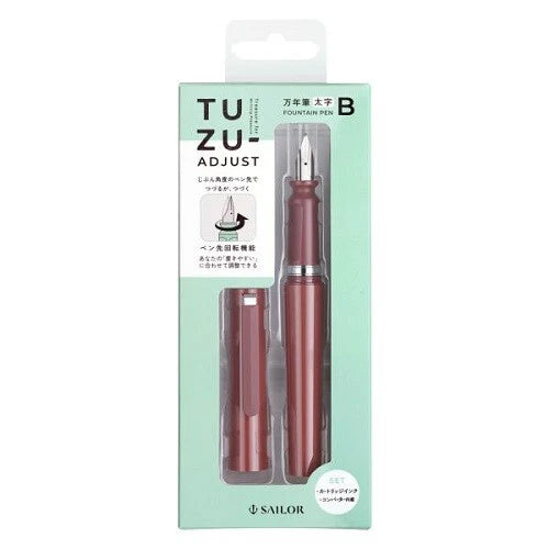 SAILOR Fountain Pen TUZU ADJUST Bold Type - Red