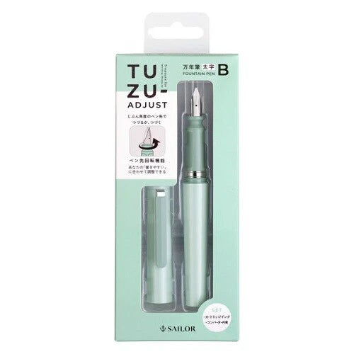 SAILOR Fountain Pen TUZU ADJUST Bold Type - Green
