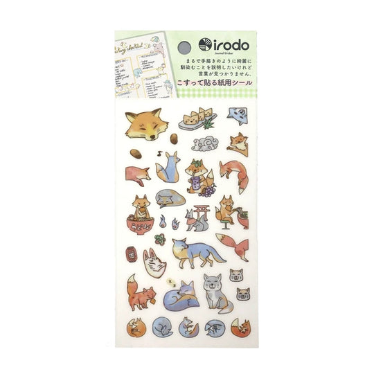 Irodo Paper Transfer Stickers - Fox