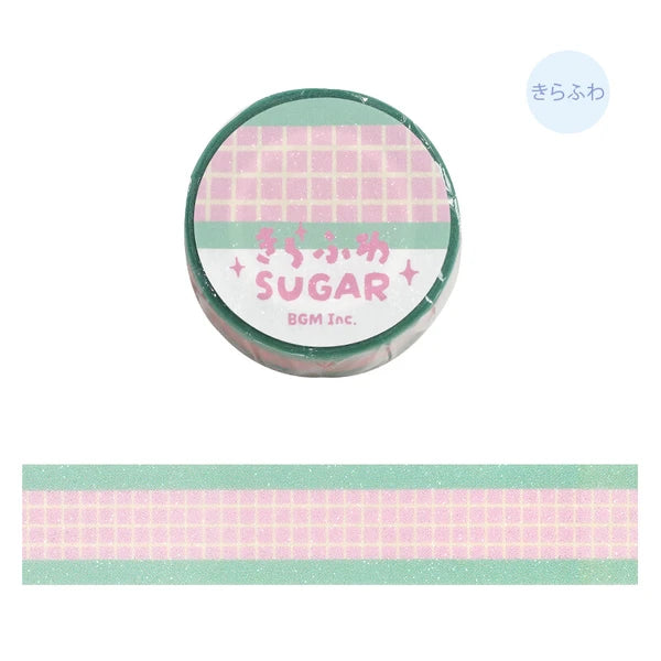 BGM Washi Tape Check - Strawberry Soda