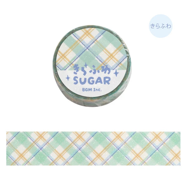BGM Washi Tape Check - Mint Latte