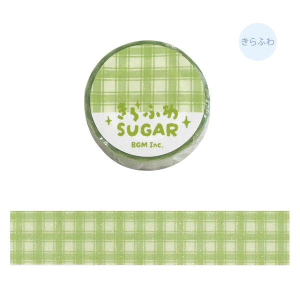 BGM Washi Tape Check - Green Tea