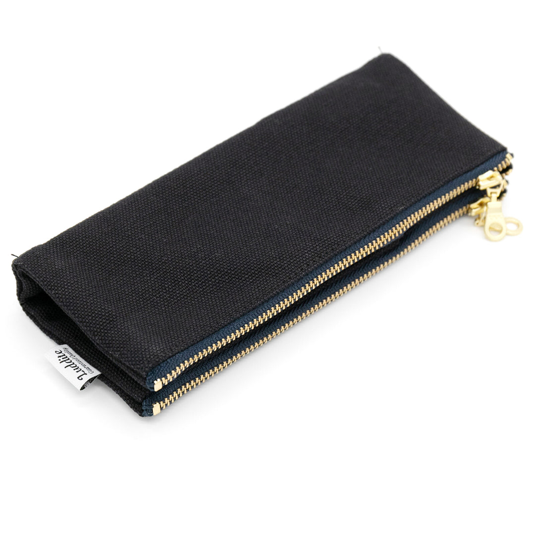 Luddite Canvas Pen/Pencil Case- Black