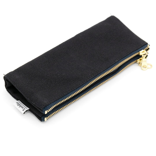 Luddite Canvas Pen/Pencil Case- Black