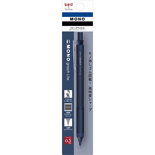 Midori Tombow Mechanical Pencil MONO Graph - Matte Navy 0.5mm