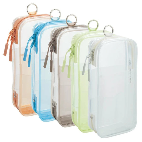 Lihit Lab Soeru Clear Pen Case  - Clear