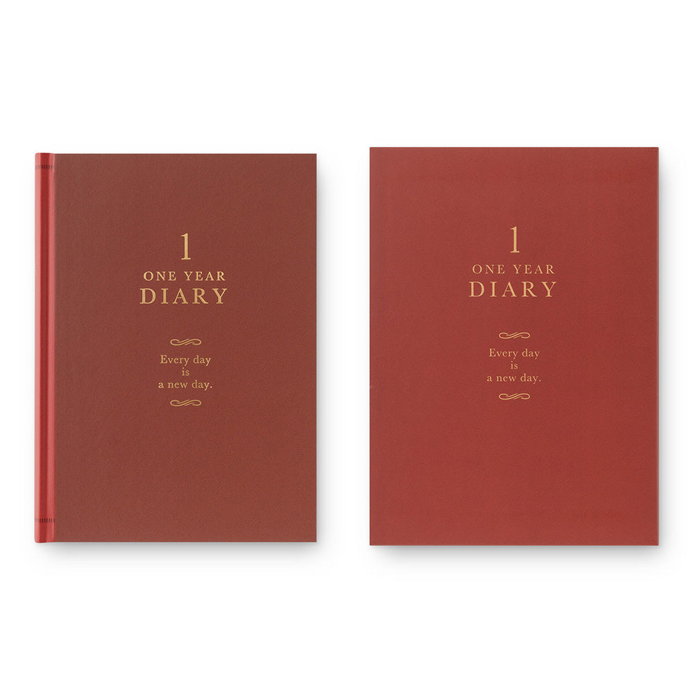 Midori Diary One Day One Page Classic Red