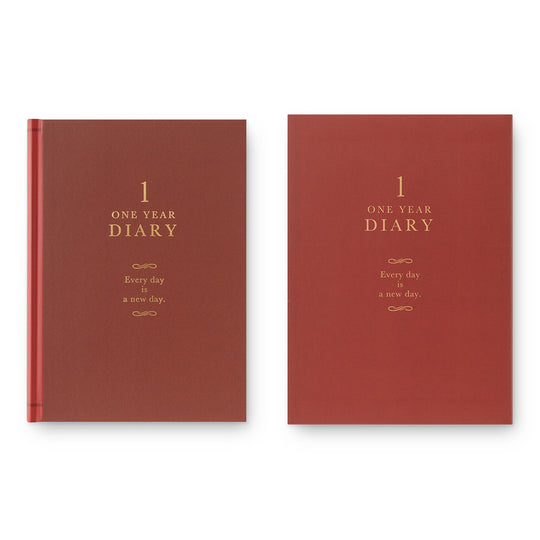 Midori Diary One Day One Page Classic Red