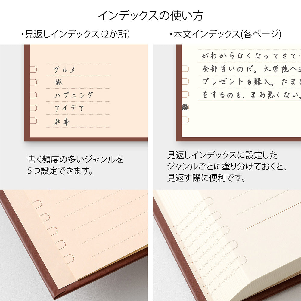 Midori Diary One Day One Page Classic Red