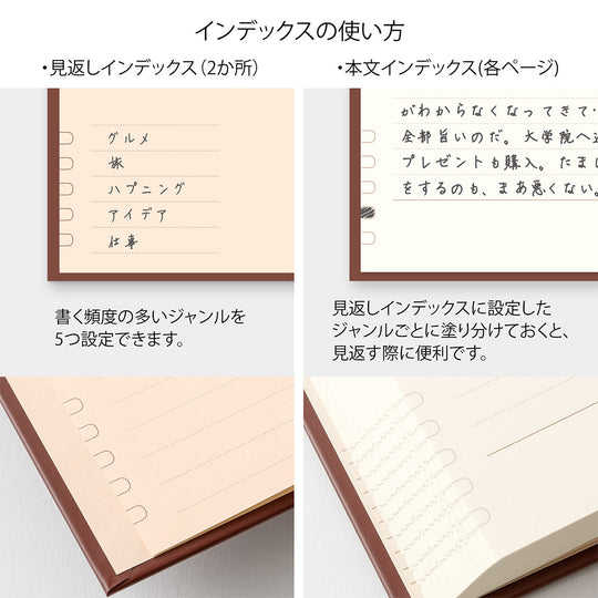 Midori Diary One Day One Page Classic Red