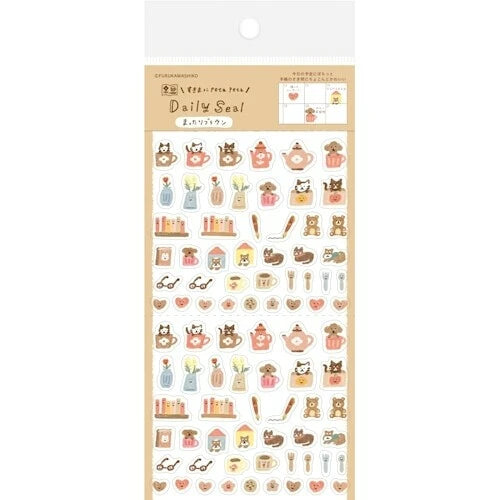 Furukawa Shiko Daily Sticker - Muttari Brown