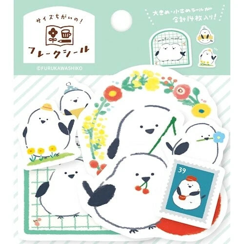 Furukawa Shiko Flake Sticker - Little Bird
