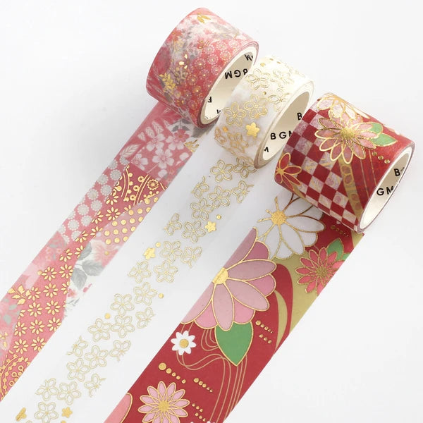 BGM Washi Tape Japanese Kimono Coloring/Benihana