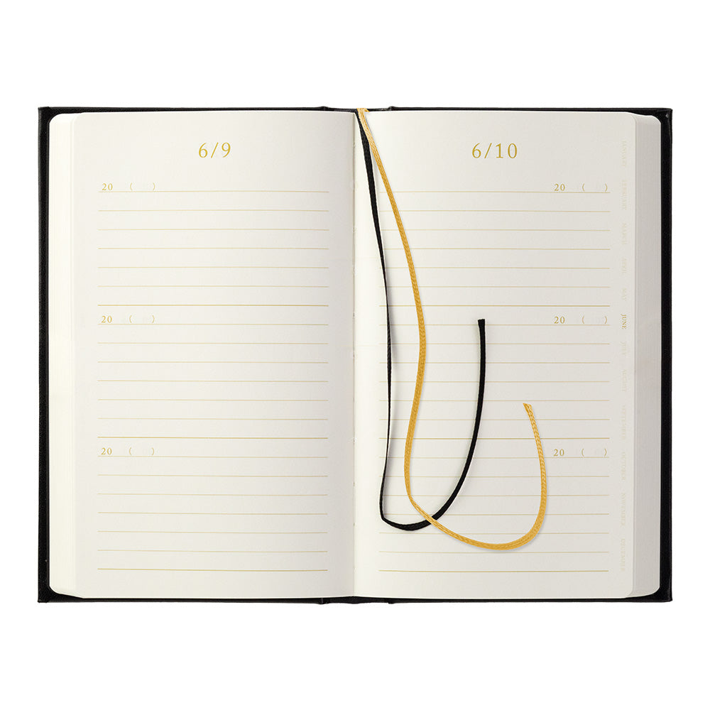 3-Year Diary Recycled Leather Black