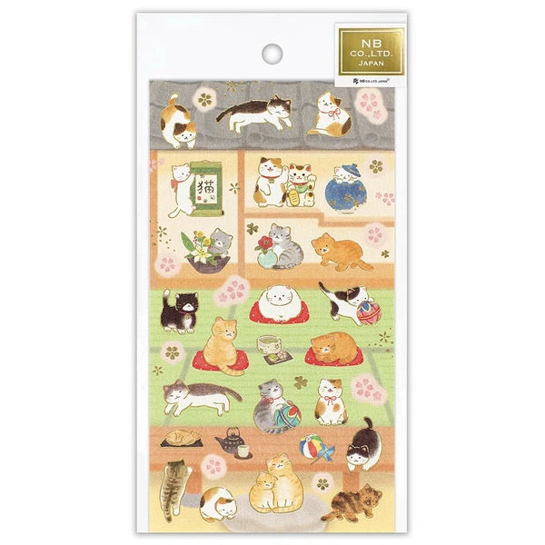 NB Co Stickers Large Cat And Japanese-Style Room
