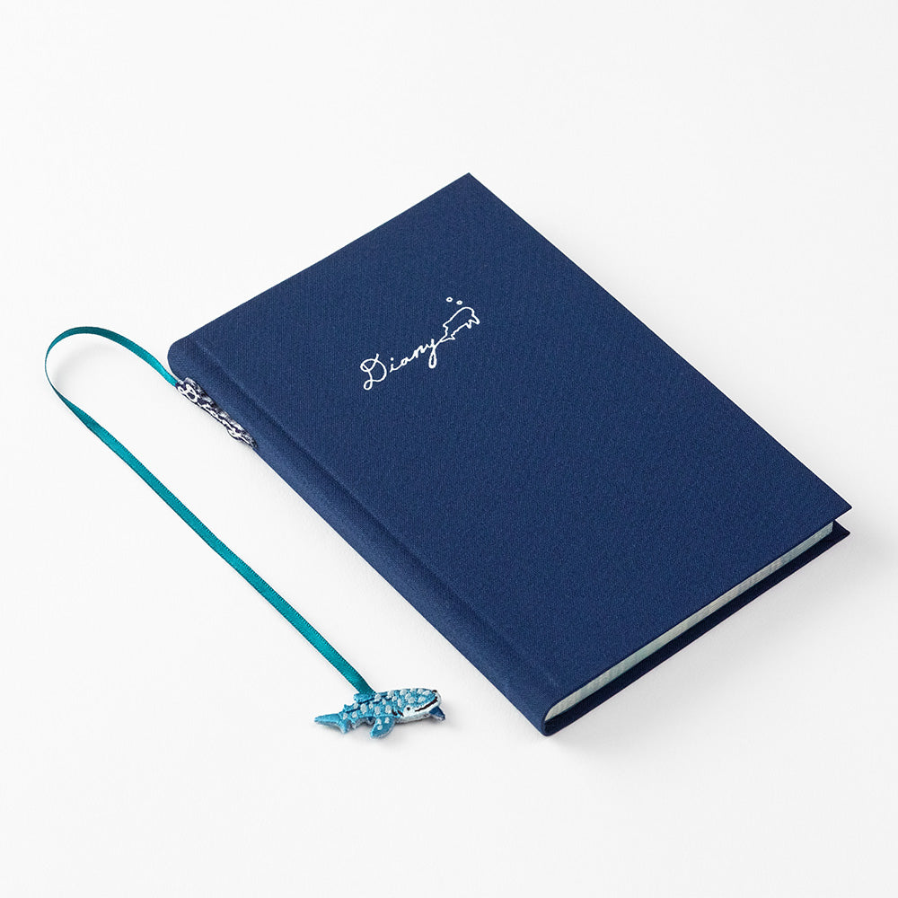 Diary with embroidered bookmark Whale shark